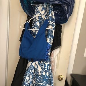 Blue Two Piece Dress